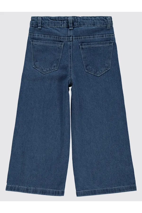 Kız Çocuk Pantolon 10-13 Yaş Mavi - Paket