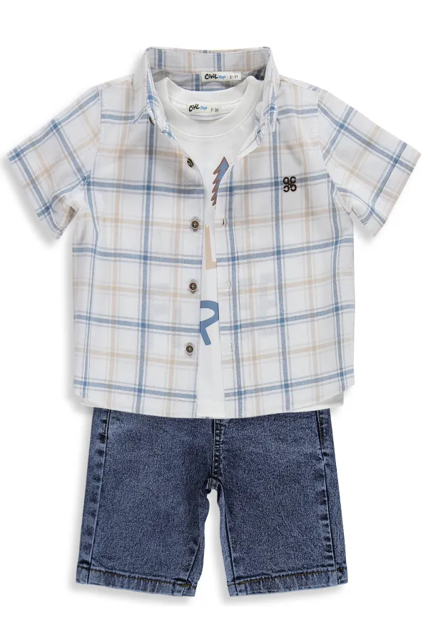 Boys' Team Set 2-5 Years Blue - Package