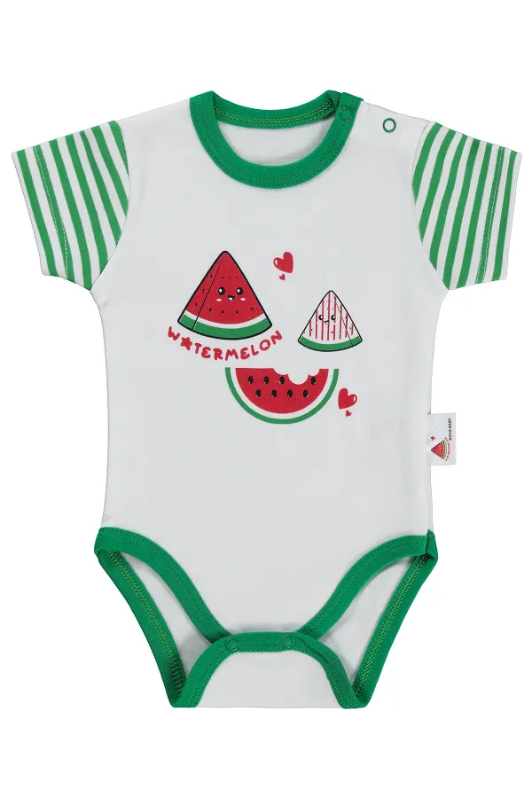 Bebek Çıtçıtlı Badi 0-24 Ay Ekru - Paket