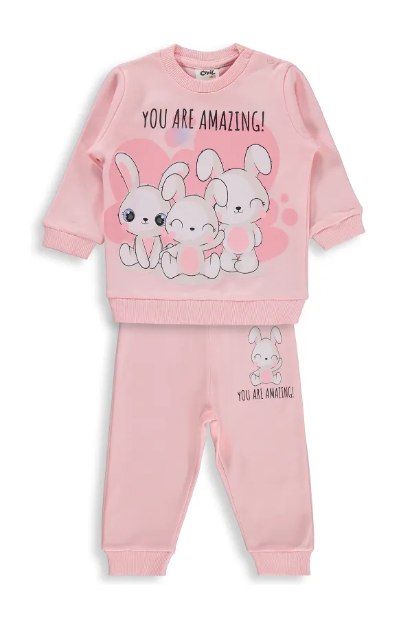 Ensemble bébé 0-24 mois saumon - Pack