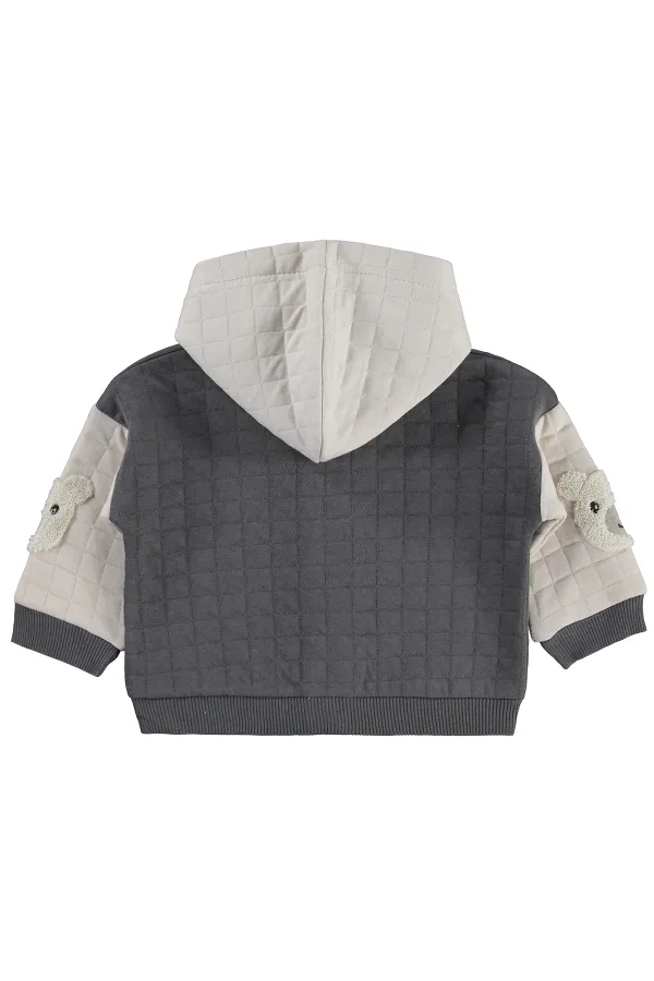 Gilet bébé 0-24 mois gris foncé - Lot