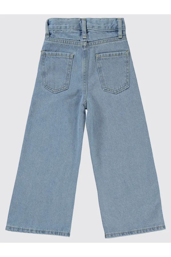 Kız Pantolonu 2-5 Yaş Açık Mavi - Paket Civil