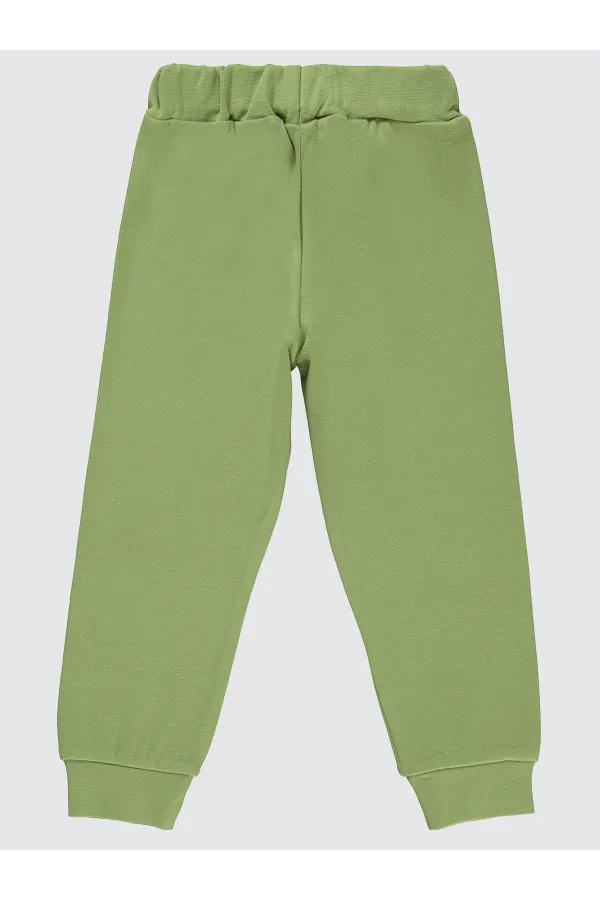 Bas de survêtement garçon 2-5 ans kaki clair - Lot