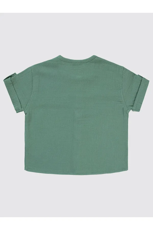 Bebek Gömlek 0-24 Ay Su Yeşili - Paket