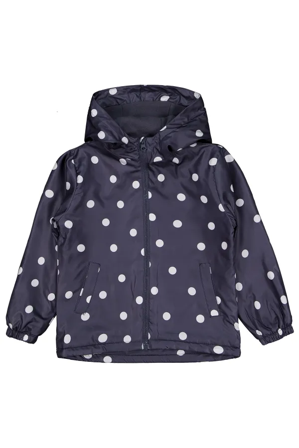 Kız Çocuk Yağmurluk 6-9 Yaş Antrasit - Paket