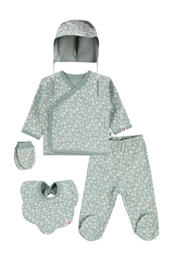 Bebek Zıbın Takımları 0-24 Ay Çağla Yeşili - Paket