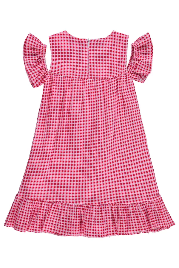 Girls' Jumpsuit and Dress, Ages 6-9, Red - Package