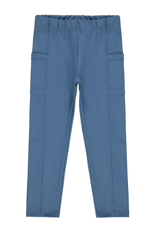 Leggings pour filles, 10-13 ans, couleur pétrole - Lot