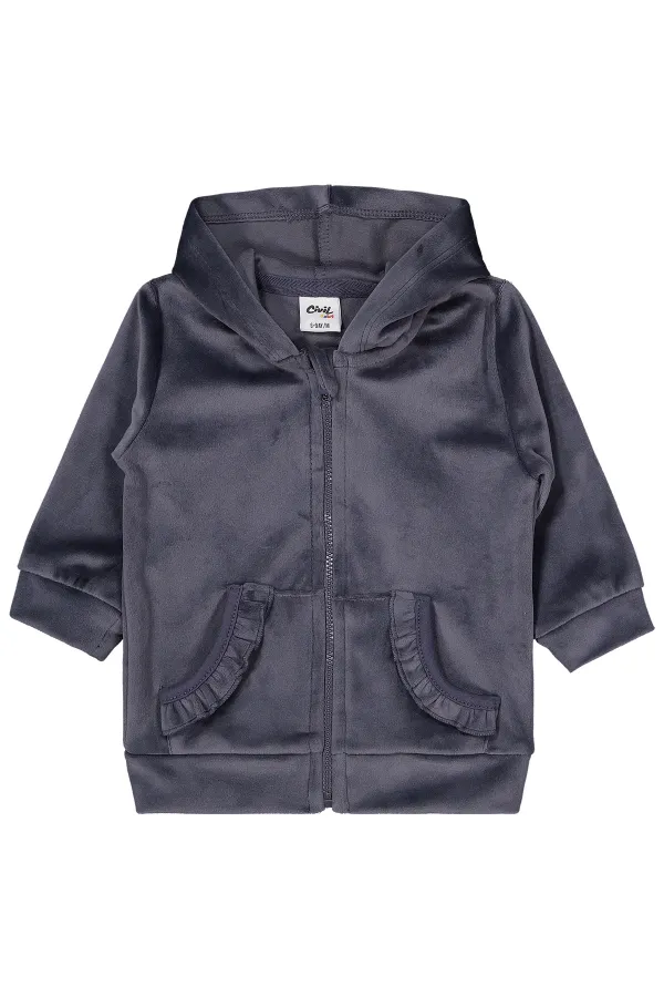 Bebek Takım 0-24 Ay Koyu Gri - Paket