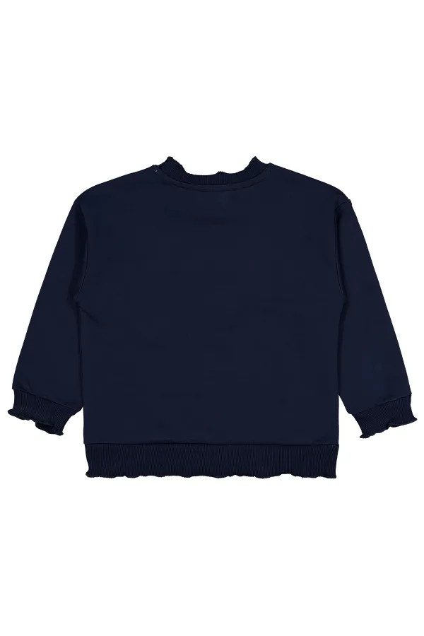 Girl's Sweatshirt 2-5 Years Old Navy Blue - Package