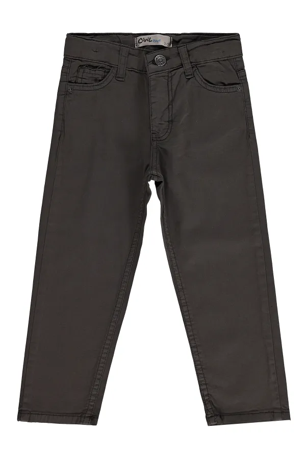 Boys' Trousers, Ages 2-5, Dark Brown - Pack