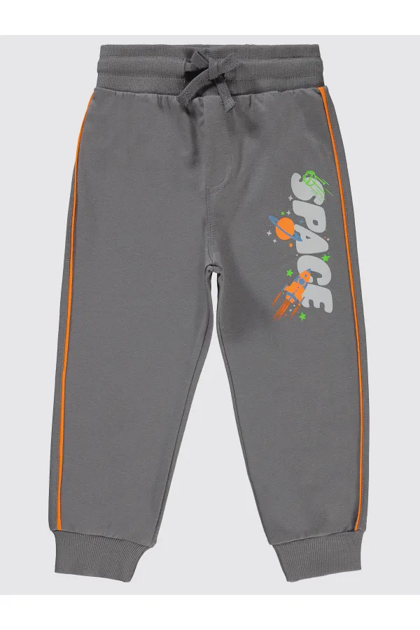 Boy's Tracksuit Bottoms 2-5 Years Old Anthracite - Pack