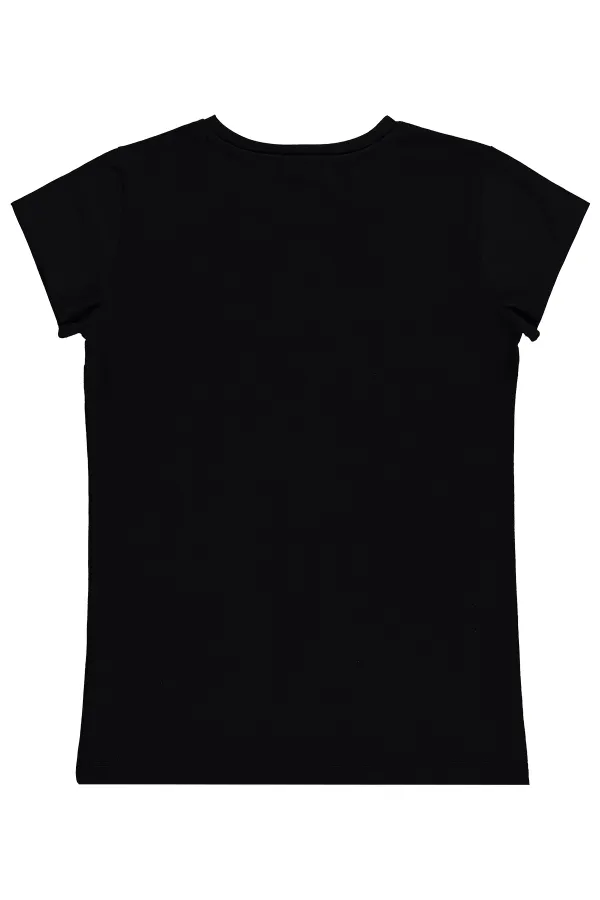 Girls' T-Shirt Km 10-13 Years Black - Package