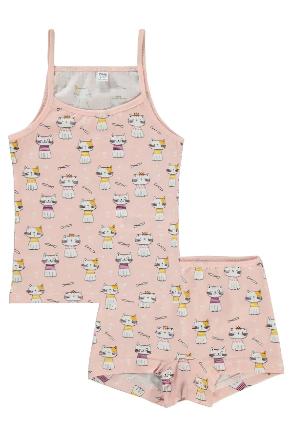 Kız Çocuk İç Çamaşırı Takım 2-9 Yaş Standart - Paket