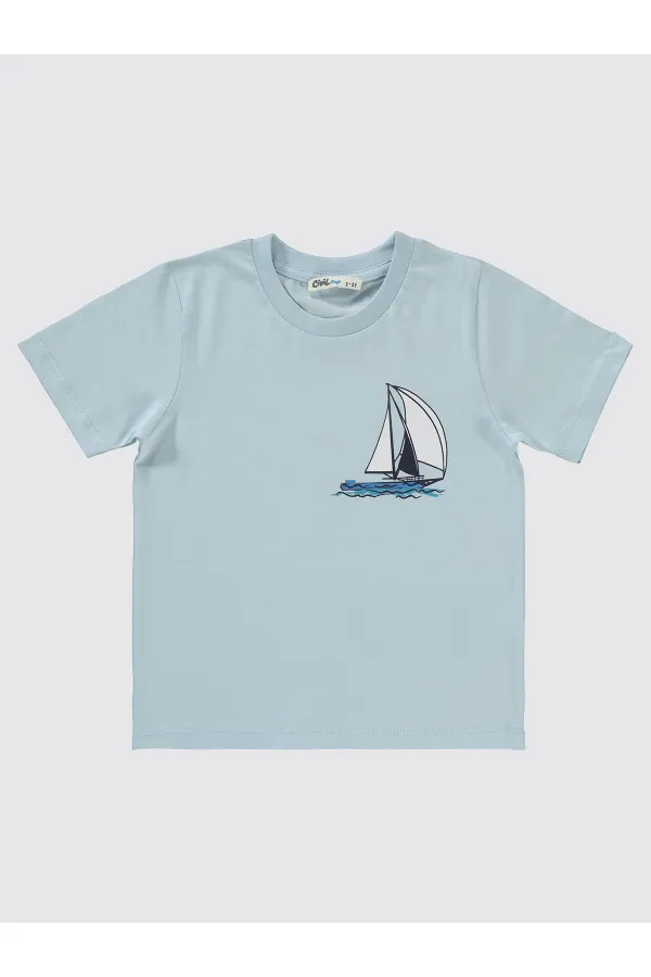 Costume garçon 2-5 ans bleu glacier - Emballage