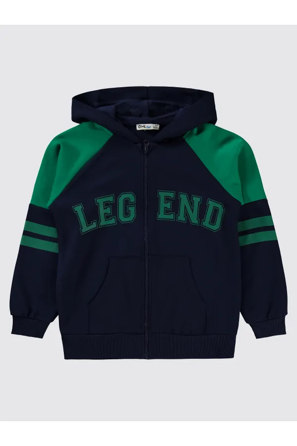 Erkek Çocuk Hırka 6-9 Yaş Lacivert - Paket