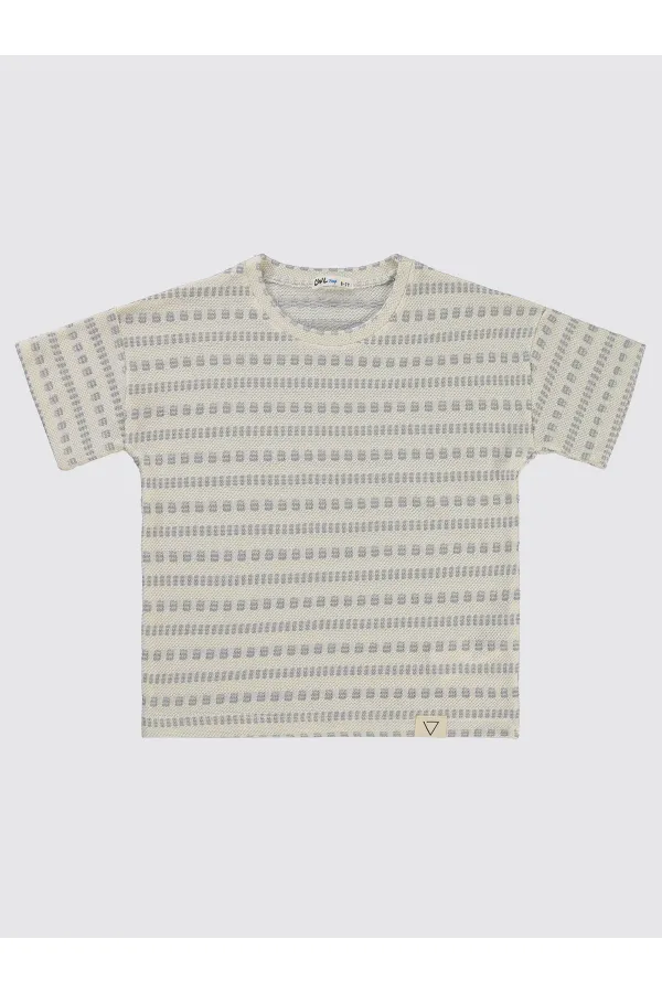 Lot de T-shirts gris pour garçons de 6 à 9 ans