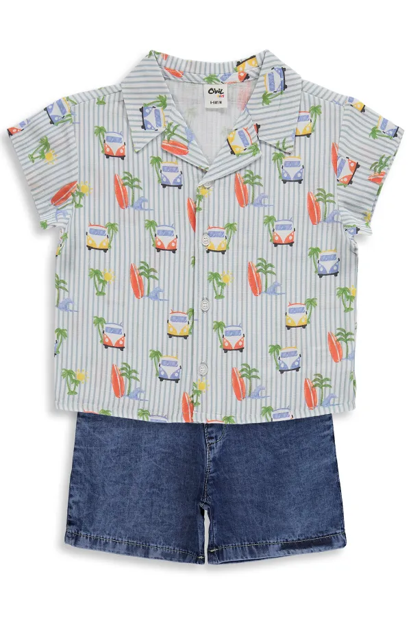 Bebek Takım 0-24 Ay Mavi - Paket