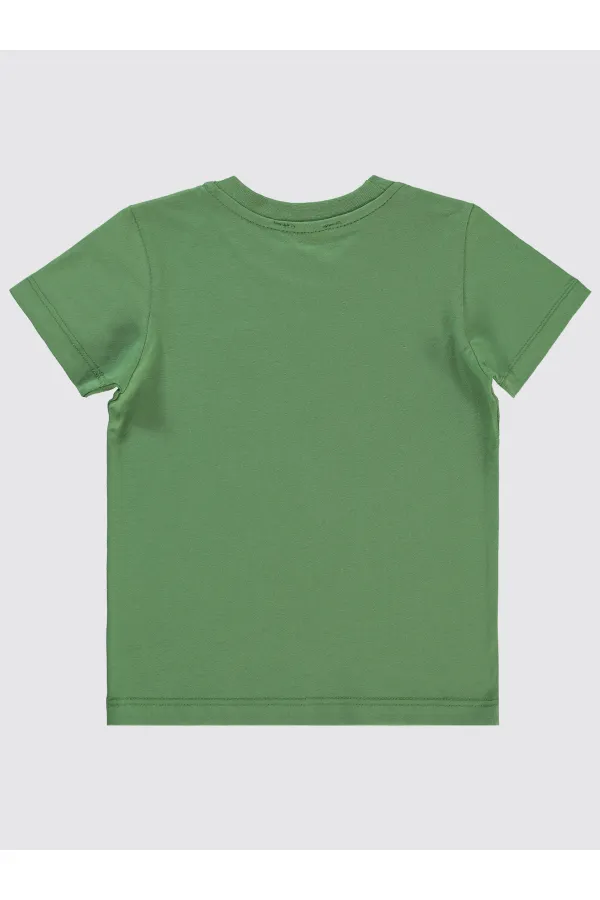 Erkek Çocuk Tişört 2-5 Yaş Açık Haki - Paket