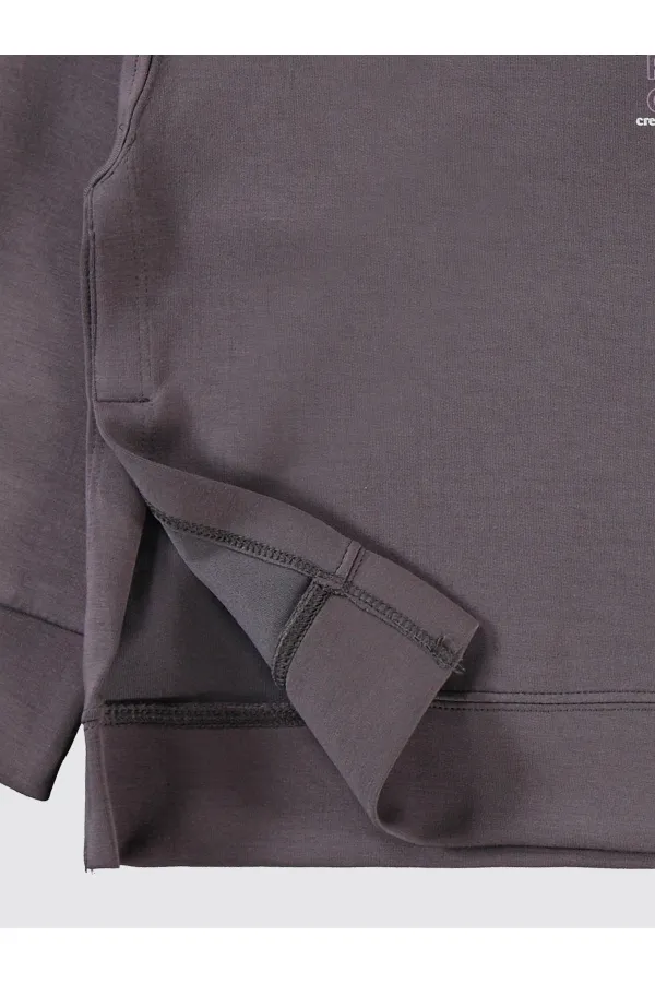 Sweat-shirt pour fille de 6 à 9 ans, gris clair - Emballage