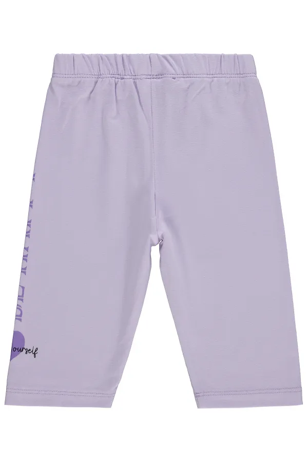 Kız Çocuk Tayt Km 2-5 Yaş Nazik Lavanta - Paket