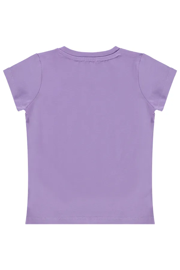 Kız Çocuk Tişört Km 2-5 Yaş Mor - Paket