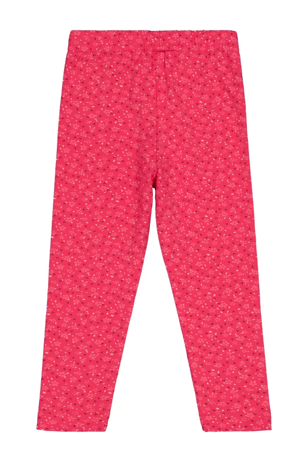 Kız Çocuk Tayt Km 2-5 Yaş Fuşya - Paket