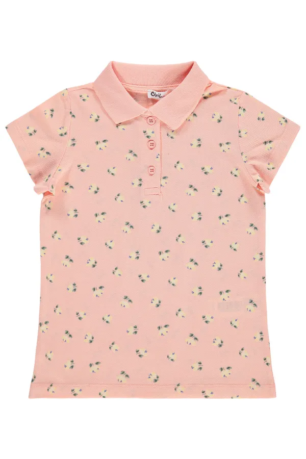 Girls' T-shirt, Ages 10-13, Light Salmon - Pack