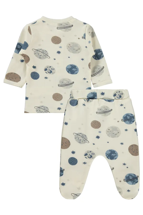 Baby Pajama Set 0-24 Months, Off-White - Package