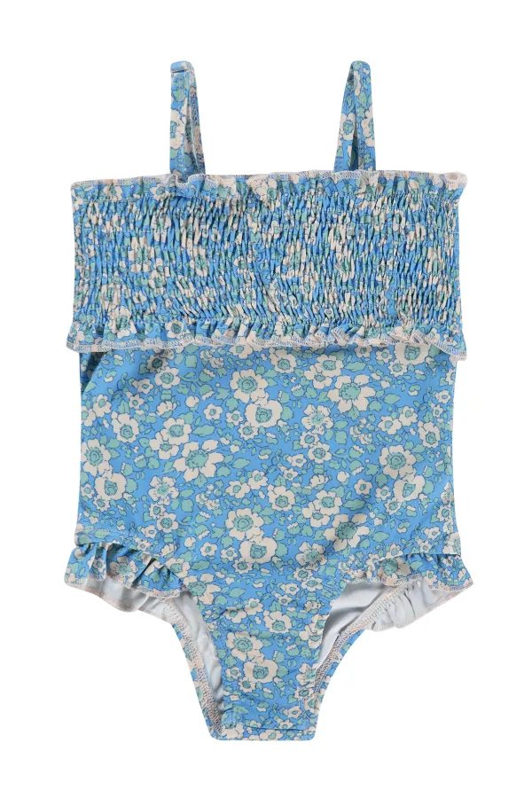 Kız Çocuk Mayo Set 6-13 Yaş Mavi - Paket