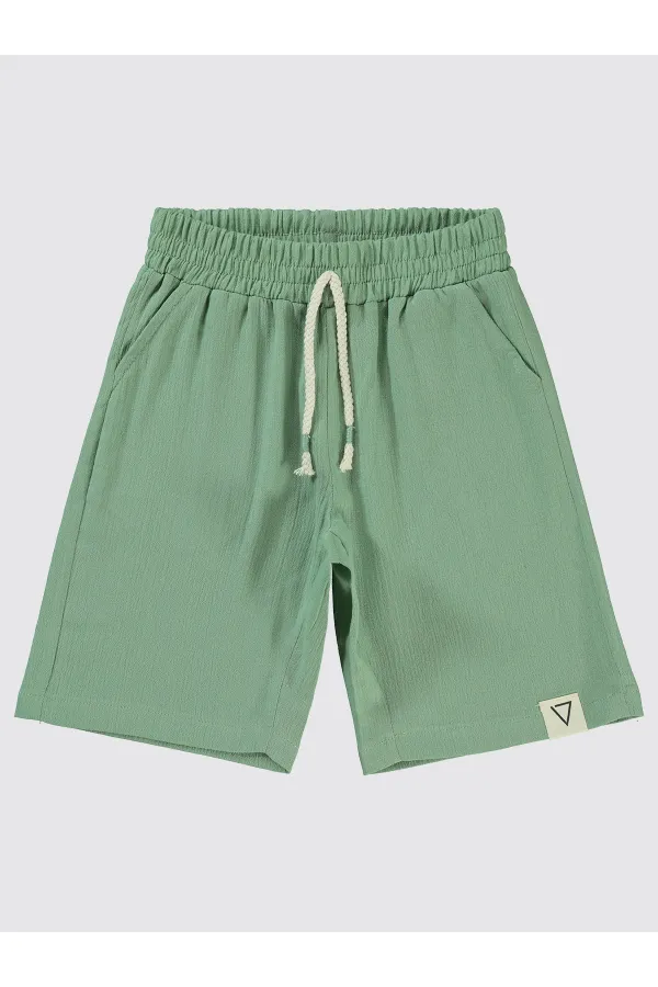 Shorty garçon vert 6-9 ans - Paquet