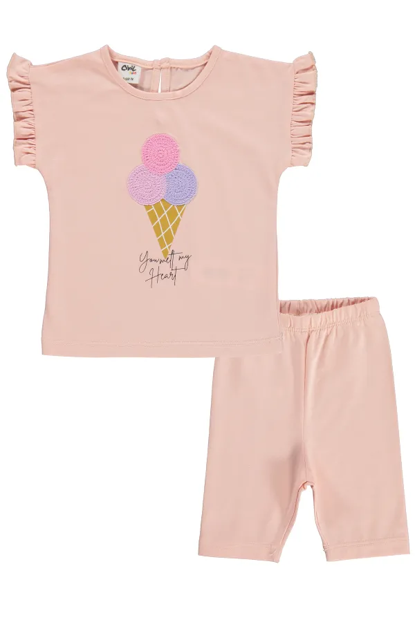 Bebek Takım 0-24 Ay Somon - Paket