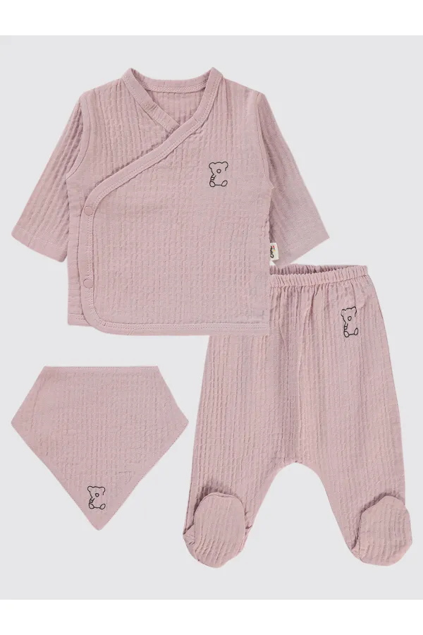 Baby Bodysuit Sets 0-24 Months Pink - Package