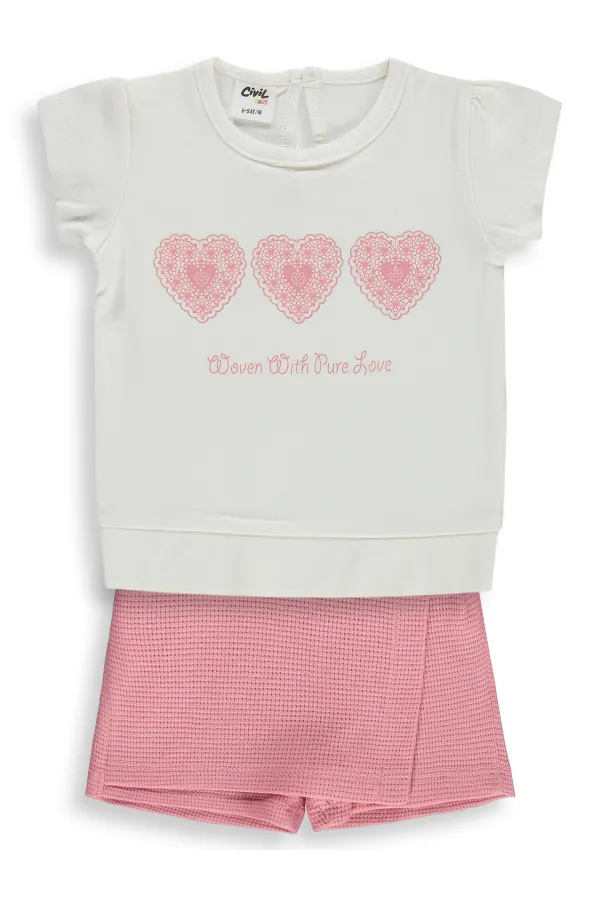 Bebek Takım 0-24 Ay Ekru - Paket