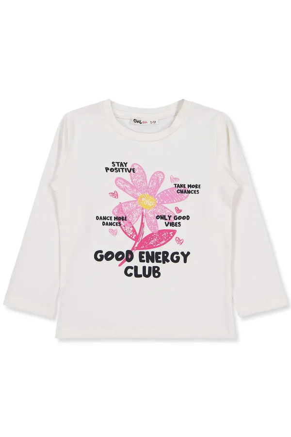 Girls Sweatshirt Km 2-5 Years Ecru - Package