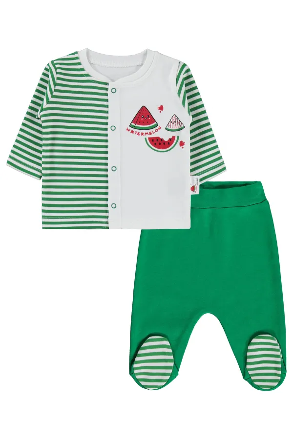 Baby Pajama Set 0-24 Months, Off-White - Package Baby Pajama Set 0-24 Months, Off-White - Package