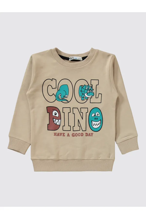 Ensemble de survêtement garçon pour enfants de 2 à 5 ans, couleur pierre - Emballage