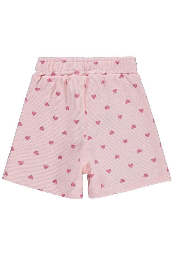 Kız Çocuk Şort 2-5 Yaş Pudra - Paket