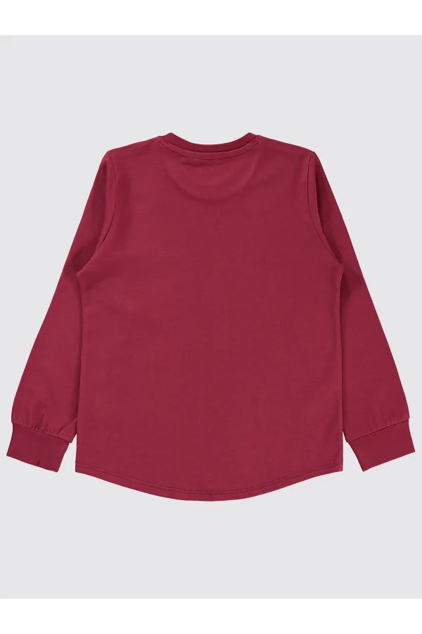 Boys Sweatshirt 6-9 Years Old Burgundy - Package