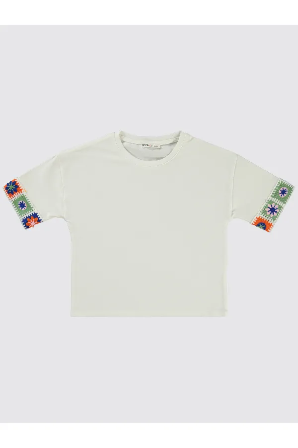 Kız Çocuk Tişört 10-13 Yaş Ekru - Paket