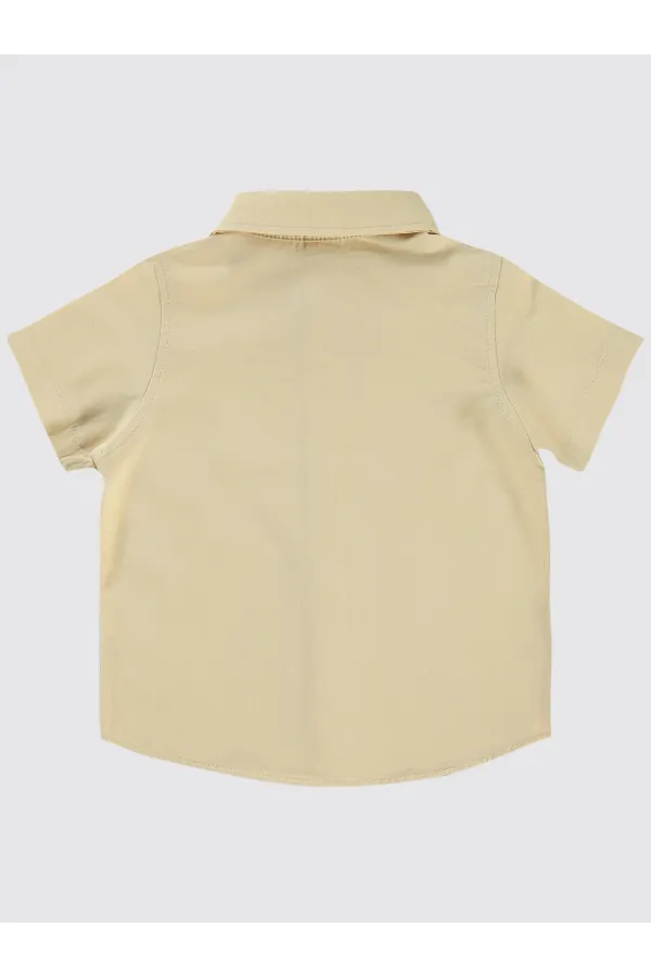 Bebek Gömlek 0-24 Ay Sütlükahve - Paket