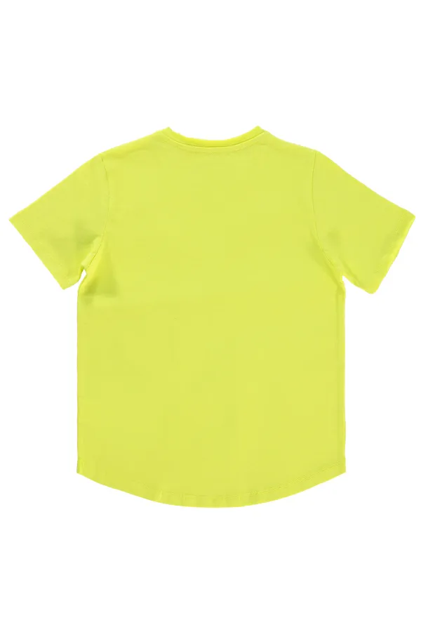 Erkek Çocuk Tişört 6-9 Yaş Limon Sarısı - Paket