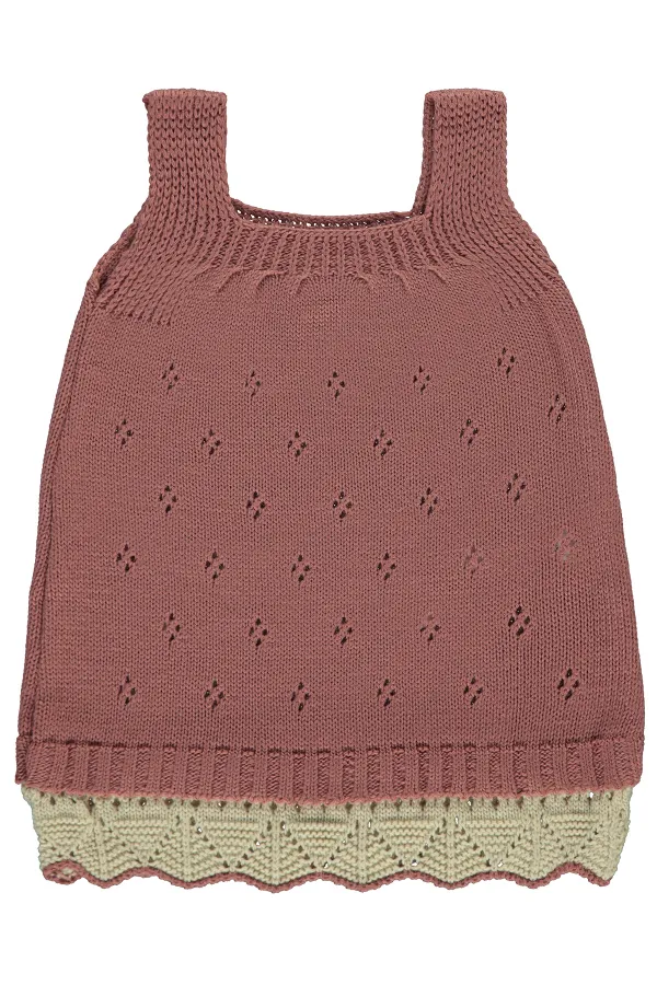 Baby Vest and Dress 0-24 Months Dusty Rose - Package
