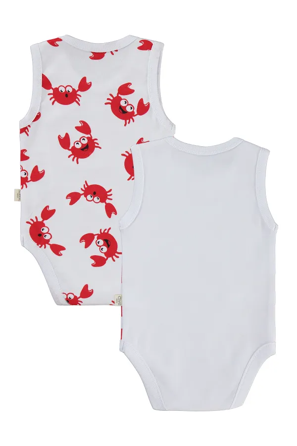 Baby Snap Bodysuit 0-24 Months White - Package