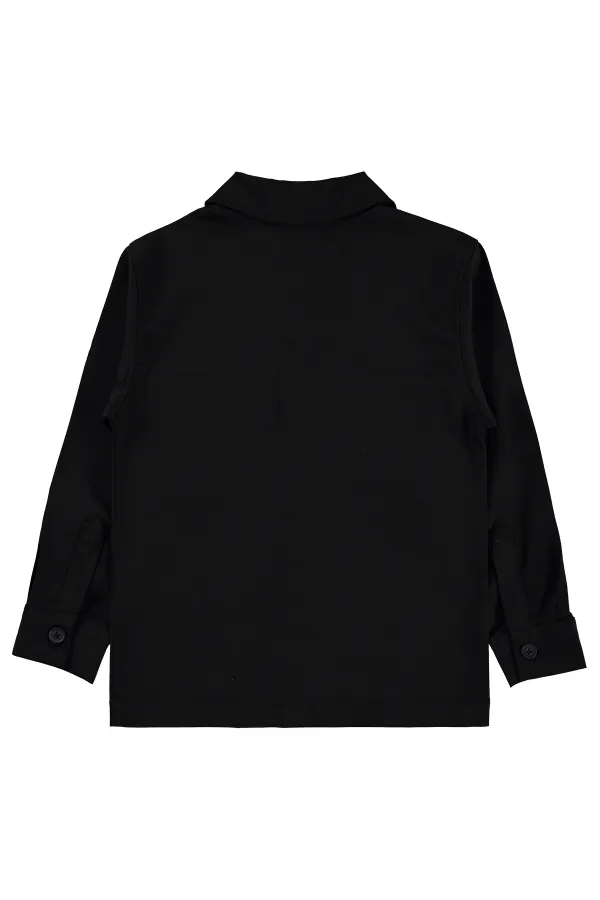 Veste garçon, 10-13 ans, noire - Emballage