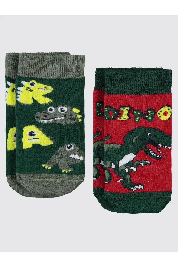 Chaussettes courtes garçon 2-9 ans, taille standard - Lot