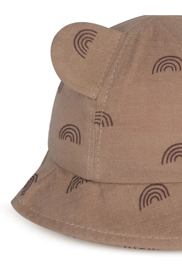 Bonnet bébé 0-24 mois marron clair - Lot