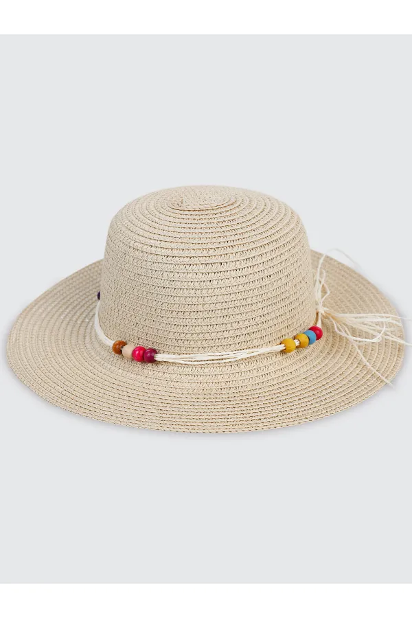 Chapeau et béret beige pour fille de 6 à 9 ans - Ensemble