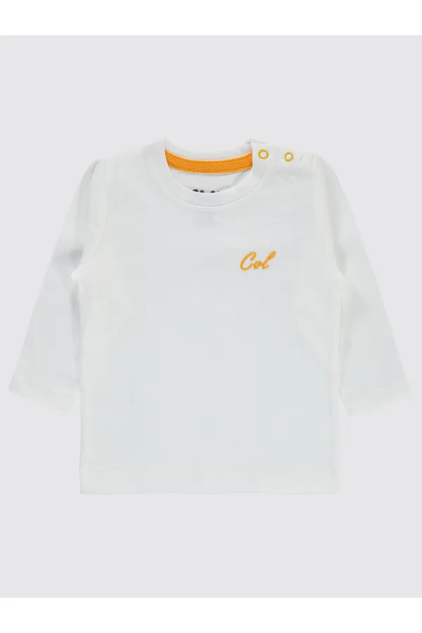 Sweat-shirt bébé blanc 0-24 mois - Lot