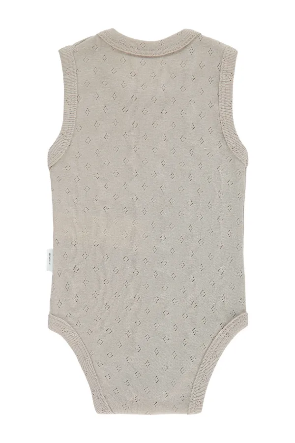 Bebek Çıtçıtlı Badi 0-24 Ay Kahve - Paket